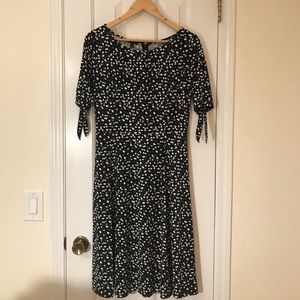 Talbots black and white dress